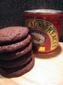 Chocolate and treacle biscuits